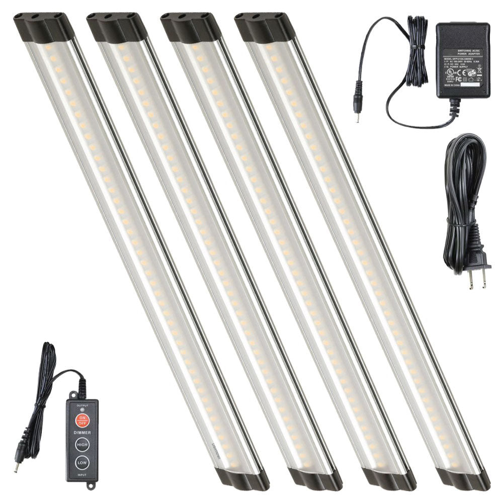 12 Inch Warm White Modular LED Under Cabinet Lighting Standard Kit