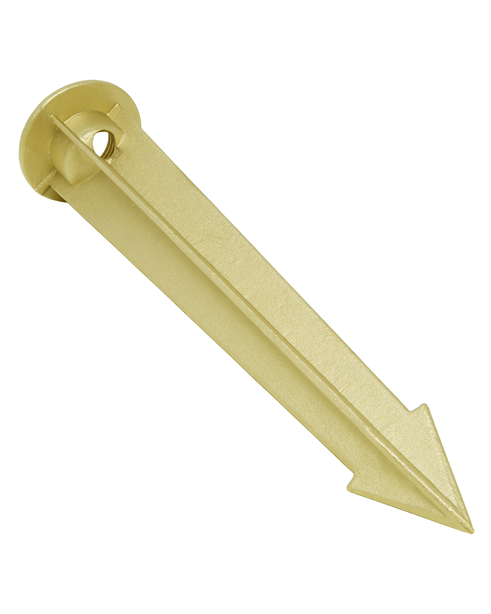 8-Inch Solid Brass Ground Stake, 1/2-14 NPSM Thread (1 Pack) | Lightkiwi