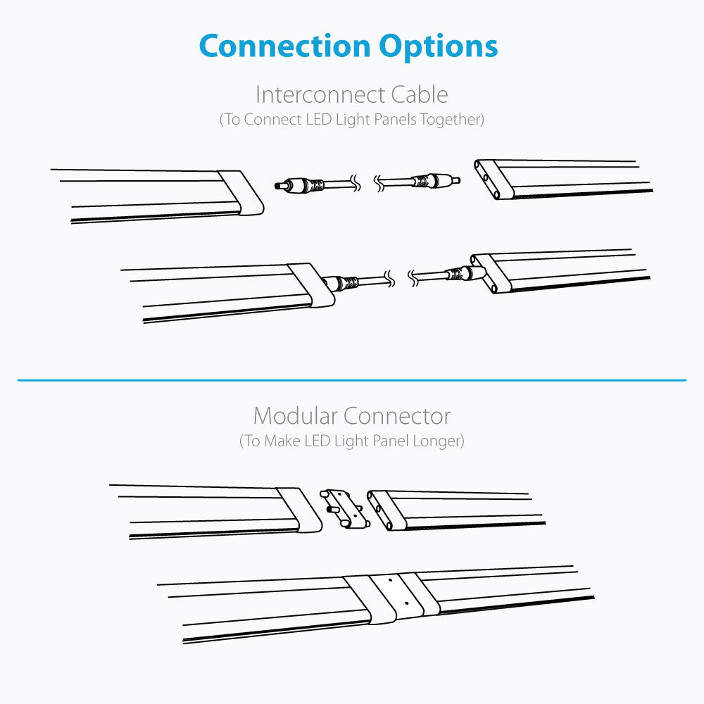 Lilium 12 Inch Cool White Modular LED Under Cabinet Lighting - Pro Kit