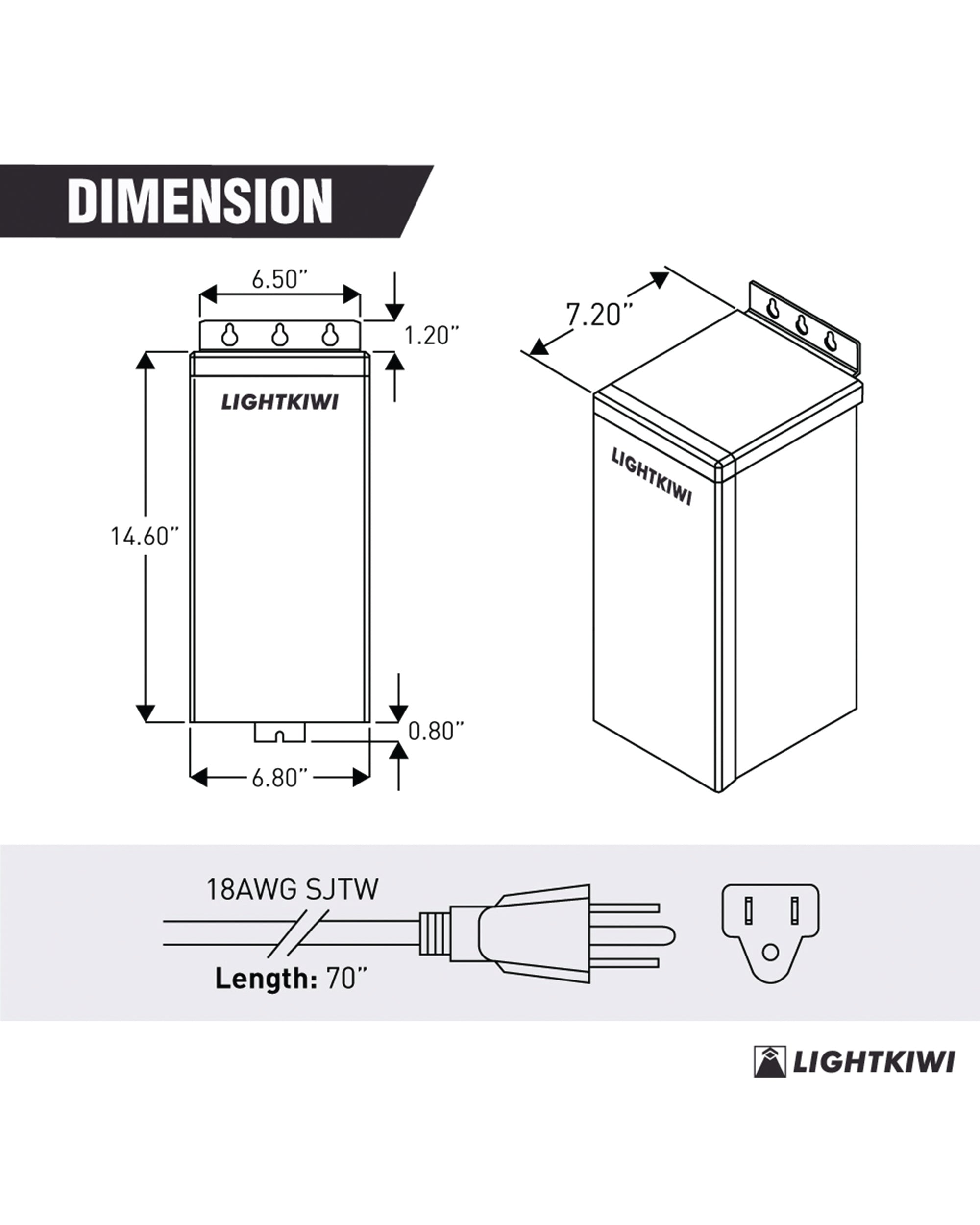 600W Stainless Steel Low Voltage Transformer for LED Landscape